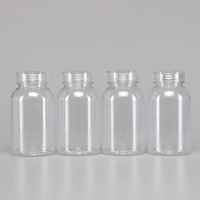 Prix d'usine – Flacon transparent vide de 120 ml de qualité pharmaceutique pour pilules et gélules avec bouchons à vis