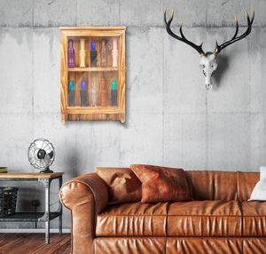 Vịt gọi dây buộc hiển thị giá lưu trữ trường hợp cuộc gọi 2 vịt săn Tường Gắn gỗ vịt còi Giữ Bóng hộp trang trí nhà - Product Image 3