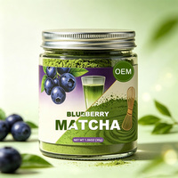 Poudre de matcha aux myrtilles Fairir, mélange personnalisé, poudre de myrtilles, poudre de matcha, personnalisation complète, vente en gros en vrac