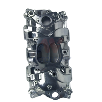 Collecteur d'admission MATCHWAY en aluminium poli Vortec à double plan et à haut débit pour Chevy SBC 305/327/350 V8 283/307/400 3000-7500 tr/min