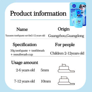 Hoge Kwaliteit Redelijke Prijs Microfluorine Dental Care Bosbessen Smaak Kinderen Baby Kids Tandpasta Set Fabrikant - Product Image 6