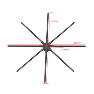 ผลิตภัณฑ์อิเล็กทรอนิคส์สำหรับผู้บริโภคการแสดงผล3D โฮโลแกรมขนาดใหญ่180ซม. - Product Image 2