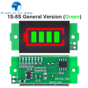 1-8S 1S/2S/3S/4S Single 3.7V Lithium Battery Capacity <strong>Indicator</strong> <strong>Module</strong> 4.2V Display Electric Vehicle Battery Power Tester Li-ion - Product Image 6