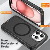 Coque antichoc robuste 3-en-1 pour iPhone 17 16 15 14 13 12 ProMax PLUS avec recharge magnétique sans fil
