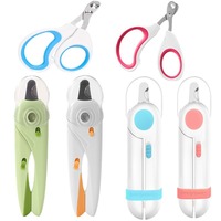 Coupe-ongles pour animaux de compagnie avec lumière LED intégrée, outil de toilettage rapide pour chats et chiens, manucure, livraison directe disponible