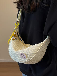Bolso Pequeño de Lona, Estilo Coreano, Bolso Bandolera, Bolso de Hombro Tipo Dumpling para Mujer - Product Image 2