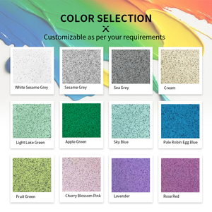 Peinture de sol auto-lissante effet marbre, revêtement en résine époxy auto-nivelante avec sable coloré pour sols en béton - Product Image 6