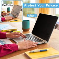 Protection d'écran de confidentialité de 15,6 pouces pour ordinateur portable 16:10 compatible avec HP ASUS Lenovo Dell Acer Samsung Anti-lumière bleue Anti-reflets