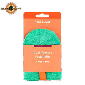 Mini gant facial double face de style simple personnalisé éponge douce <span class=keywords><strong>pour</strong></span> les soins du corps brosses de bain exfoliantes éponges épurateurs - Product Image 2