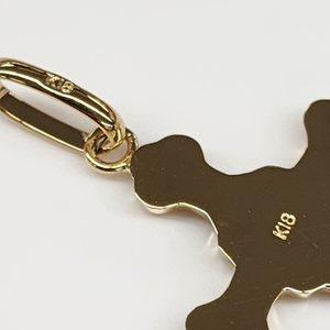 Cadeau Pendentif Croix en Or Massif 18K Bijoux pour Femmes Charms Designs Haute Qualité - Product Image 2