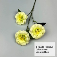 Fleurs vertes artificielles en gros YOPIN-5093 pour Mori décoration de mariage coureurs de fleurs vertes matériel