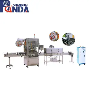 Automatic shrink bottle label machine tunnel pvc steam shrink wrap labeling machine