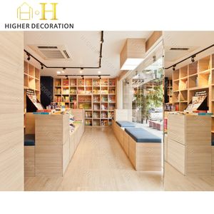 Современный книжный магазин дизайн полки розничный книжный магазин витрина на заказ школьная библиотека витрина - Product Image 5