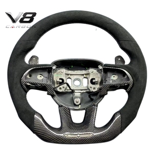Volant sport personnalisé en fibre de carbone véritable V8carbon pour Charger Challenger <span class=keywords><strong>Durango</strong></span> RT <span class=keywords><strong>SRT8</strong></span> 15+ Pièces automobiles de modification et de course - Product Image 6