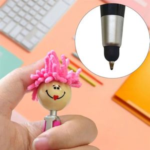 Bolígrafos con Cabezal de Peluche, Diseño de Cepillo, Portátiles, Lindos, Multifuncionales, para Firmar, Escritura de 1.0 mm - Product Image 4