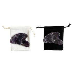 Piedra Gua Sha <span class=keywords><strong>de</strong></span> Amatista Natural con Logotipo Personalizado, <span class=keywords><strong>para</strong></span> el Cuidado Facial Antienvejecimiento, <span class=keywords><strong>Rodillo</strong></span> <span class=keywords><strong>de</strong></span> Jade <span class=keywords><strong>de</strong></span> Cristal <span class=keywords><strong>para</strong></span> Masaje - Product Image 5