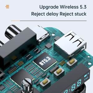 Récepteur et émetteur Bluetooth BT5.3 stéréo avec LED, lecteur de clé USB, prise jack 3,5 mm, <span class=keywords><strong>RCA</strong></span>, adaptateur audio sans fil pour appels mains libres et musique - Product Image 5