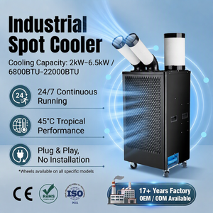5kw 17000BTU Industrial Portable Ac 18000 Btu Portable <b>Air</b> Conditioner Heater Dual Hose 220V Industrial Spot Cooler Industrial S - Product Image 1