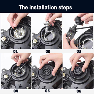 GVER Y6 fari Auto LED 30W Bi-Led lente per proiettore compatibile con Laser H1 H3 H4 9003 <span class=keywords><strong>HB2</strong></span> H19 H7 H18 H8 H11 accessori Auto - Product Image 5