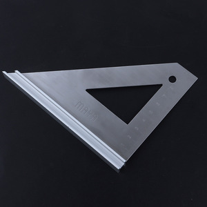 Regla Triangular MAYH de 10 cm, Escala de Ángulo Recto Metálica para Dibujo de Ingeniería - Product Image 2