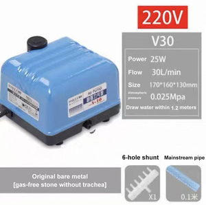 ปั๊มลม Hailea V-10 เงียบ ทรงพลัง กันน้ำ กันกระแทก ระบายความร้อนเร็ว ปั๊มออกซิเจนสำหรับตู้ปลา <span class=keywords><strong>บ่อ</strong></span>เลี้ยง<span class=keywords><strong>ปลา</strong></span> และการเพาะเลี้ยงสัตว์น้ำ - Product Image 4