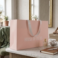 Nouvel Emballage de Luxe 2026 pour Boutiques, Marquage Brillant, Recyclable, Magnétique, pour Vêtements et Bijoux, Rose