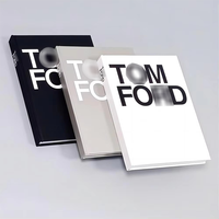 Livres de décoration de table basse, noir et blanc, gris, TOM, livres de simulation anglais, pages qui tournent, ornements, accessoires de bureau, accessoires photo