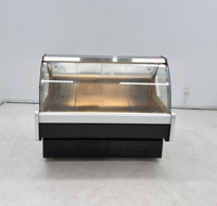 Vitrine Réfrigérée Commerciale à Refroidissement par Air avec Affichage Numérique Réglable pour Supermarché, Boulangerie, Poulet Rôti et Présentation de Viandes