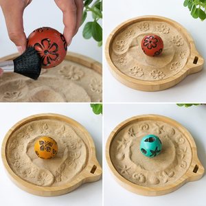 Kit de jardín de Buda Zen japonés al por mayor, herramienta de bonsái para decoración interior del hogar con macetas y jardineras, Kit de meditación - Product Image 3