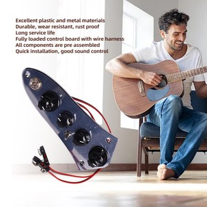 Placa de Control Pre-cableada con Arnés de Cableado para Bajo <span class=keywords><strong>Jazz</strong></span>, Accesorios para Instrumentos con Conmutación Pasiva/Activa - Product Image 5