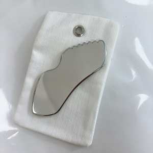 Gua Sha Ferramenta <span class=keywords><strong>Facial</strong></span> aço inoxidável Guasha Board for SPA Terapia Acupuntura Trigger Point Tratamento Gua Sha Raspagem Massagem - Product Image 4