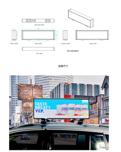 Affichage LED double face étanche en couleur pour toit de taxi, contrôle intelligent 4G WiFi pour publicité extérieure et marketing vidéo - Product Image 6