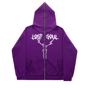 <b>Pink</b> Gothic Pullover <b>Hoodie</b> Unisex Oversized Fit 100% Cotton French Terry Lined Winter Casual Wear Waterproof Breathable - Product Image 2