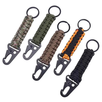 Équipement de plein air, accessoires de plein air, en stock aux États-Unis, cordon de poignet en paracorde de nylon robuste, tressé à la main, multi-usages, avec mousqueton