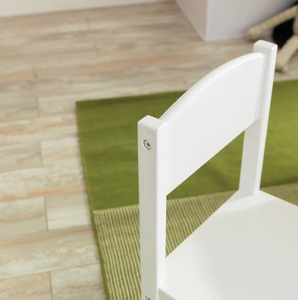 Ensemble table et 4 chaises Farmhouse - Bureau d'étude blanc pour enfants, meubles pour chambre d'enfant - Product Image 4