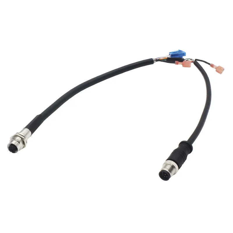 Ul20549 20awg Fabp preto Tpu jaqueta latão banhado Terminal M12 8p A-código para M12 8p Y-código 2p HSG