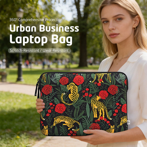 Housse pour ordinateur portable 14/16 pouces, motif léopard, protection néoprène pour animaux de compagnie, étui pour ordinateur portable, sacoche, housse de voyage pour tablette - Product Image 1