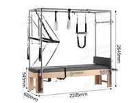 ONEMAX Cama Pilates Con Torre Alta Calidad Top venta Pilates Combo Cadillac reformer con color de cuero gris