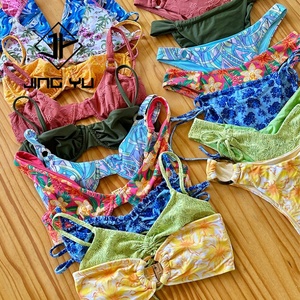 OEM Beachwear Bohemian Print Swimsuit Adjustable Swimsuit High Quality Environmentally Friendly Nylon <b>Bathing</b> Suits - Product Image 2