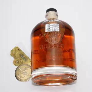 Precio de fábrica Vacío Whisky Vodka Tequila Spirits Tapa de corcho sellada Botella de bebidas alcohólicas de vidrio - Product Image 3