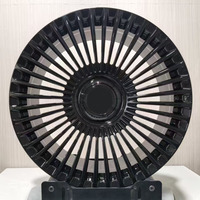 Jantes en alliage d'aluminium forgé sur mesure, blanches, 20, 21, 22, 24 pouces, à rayons, finition noir brillant, pour Rolls-Royce