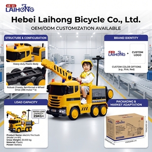 Auto Elettrica per Bambini LaiHong 12V, Camion dei Pompieri Giocattolo <span class=keywords><strong>con</strong></span> Batteria, Telecomando e Funzioni MP3 - Product Image 5