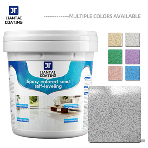 Revêtement de sol époxy auto-nivelant pour intérieur et extérieur, peinture époxy résistante à l'usure, peinture époxy sable coloré antidérapante. - Product Image 3