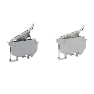 Bloc <span class=keywords><strong>de</strong></span> bornes à vis gris UK5-HESI pour rail DIN C45, avec fusible, lumière LED 24V, connecteur <span class=keywords><strong>de</strong></span> câble en plastique, outils - Product Image 2