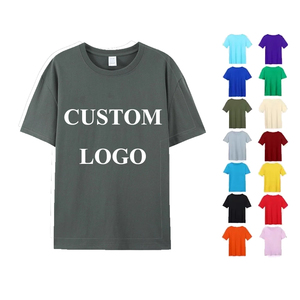 Customized 100% Cotton Breathable Crew Neck Short Sleeve Promotional T-Shirts Adults Unisex Blank Custom Logo Digital Printing