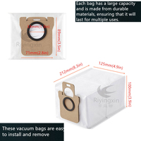 Sac à poussière de remplacement pour aspirateur robot Dreame L10s Ultra/S10 pro/X20 Pro Plus, sac filtrant non tissé, sac à déchets