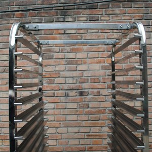 Thiết Bị Nhà Bếp Thép Không Gỉ Bánh Khay Giá Xe Đẩy Giỏ Hàng 20 Lớp Cho Ăn Sáng Cửa Hàng - Product Image 2