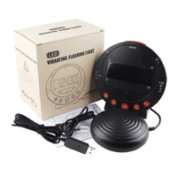 Stille Kussen Schudden Wekker Met Telefoontje En Lamp Flasher Sonic Alert Vibratie Klokken Voor Doven