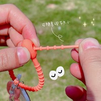 Attache-câble en silicone TPR de 15 cm, modèle 022, pour le rangement, le bricolage, les câbles de données, les bracelets, les bijoux, la corde suspendue en tissu non tissé