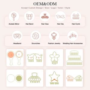 Pinzas de Pelo Acrílicas de 9 cm con Logotipo Personalizado, Elegantes y Coloridas, Pinzas de Pelo para Uso Diario, Pinzas de Pelo para Mujer - Product Image 4